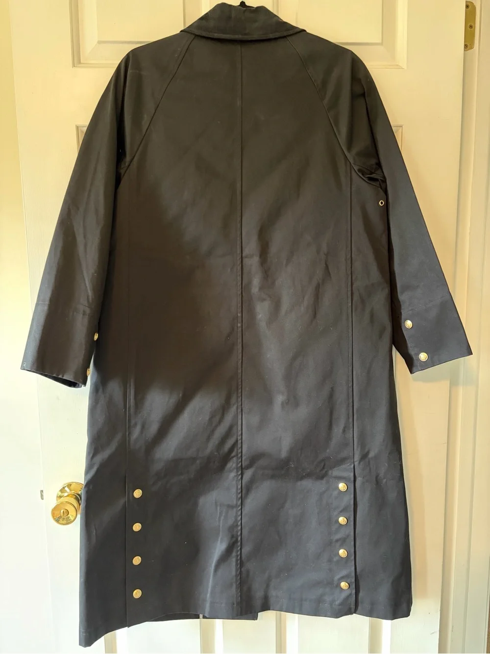J Crew Long Barn Jacket™ in waxed cotton twill